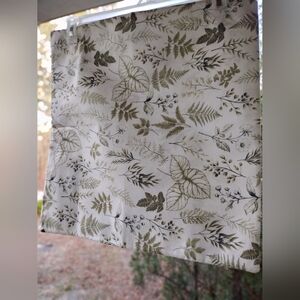 Floral Green and Cream Accent Pillow Covers